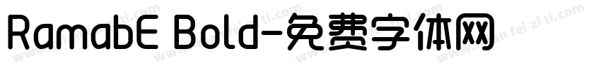 RamabE Bold字体转换